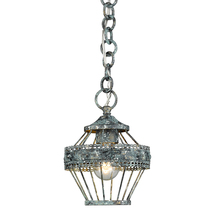  7856-M1L VP - Ferris Mini Pendant in Blue Verde Patina